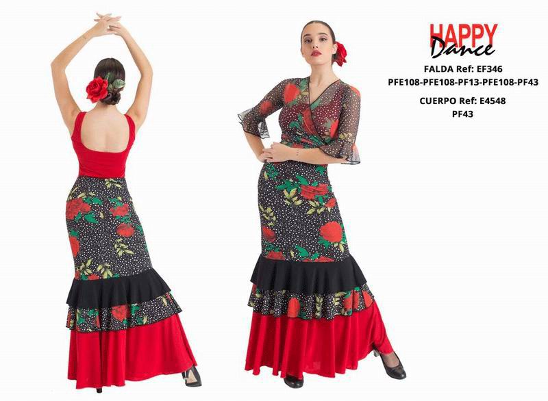 Happy Dance. Falda Flamenca de Mujer para Ensayo y Escenario. Ref. EF346PFE108PFE108PF13PFE108PF43